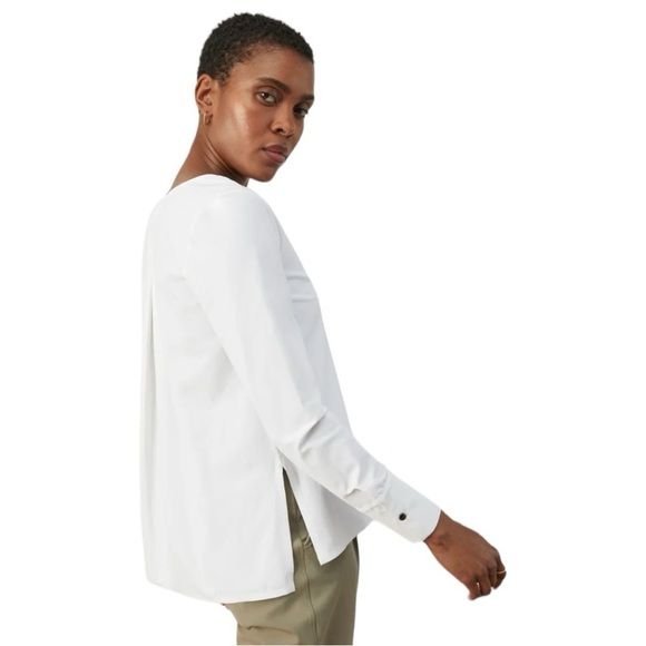 Aday Something Tailored Shirt in White Size L - Picture 3 of 12